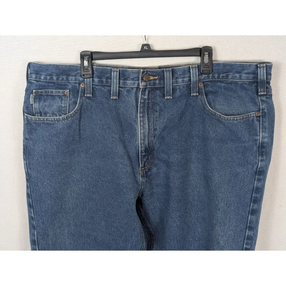 Carhartt Traditional Fit Work Jeans B480-DVB Blue Men's Size 44x30